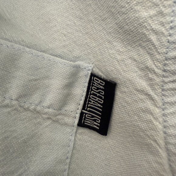 Baseballism Button Down Men's XL Shirt Baseball Bats Lt. Blue - Picture 7 of 7